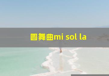 圆舞曲mi sol la